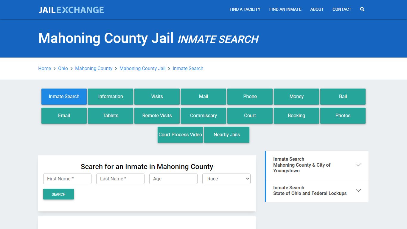 Mahoning County Jail, OH Inmate Search: Roster & Mugshots